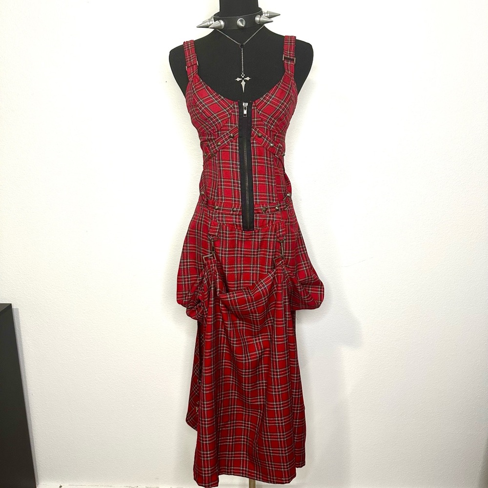 90s y2k LIP SERVICE bondage gown